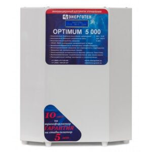 Стабилизатор Энерготех OPTIMUM+ Exclusive 5000